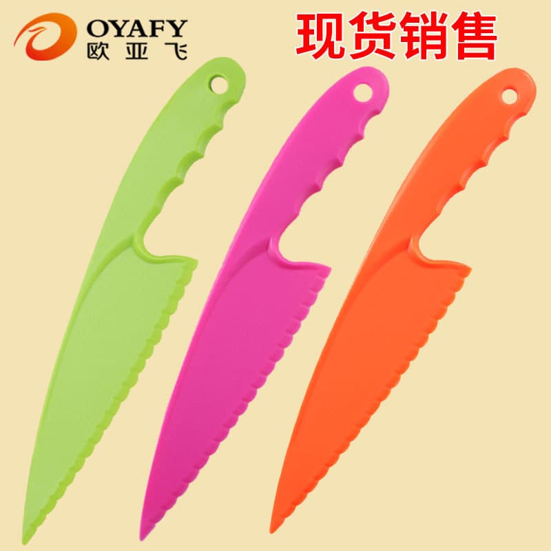 Large Plastic Kids Fruit Knife Vegetable Cutter Bread Cake Spreader Peeler Food Skinning Toy