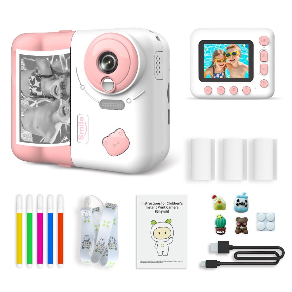 New Instant Print Kids Camera Digital Camera HD Photo Taking Toy Printable Photo Camera