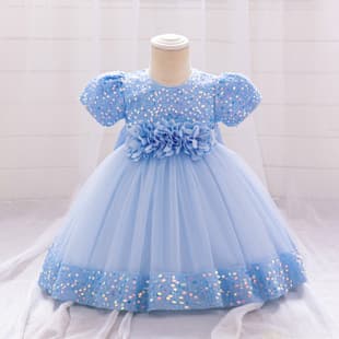 2026 Summer European and American Children's Clothing Wholesale Princess Dress Fashionable Pink Baby Birthday Party Cake Dress