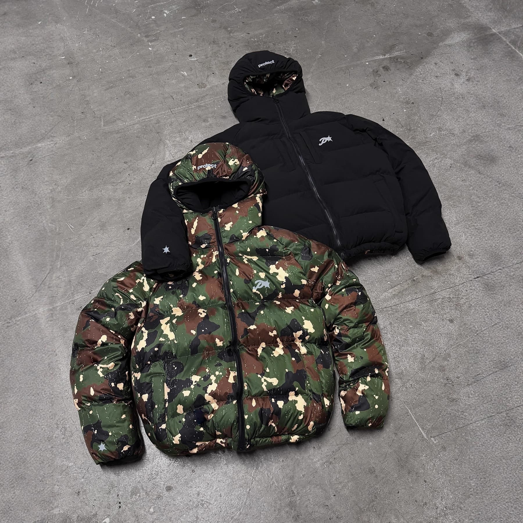 European American Cross-Border Camouflage Cotton Coat Print Reversible Design Trendy Loose Winter Thick Jacket Unisex