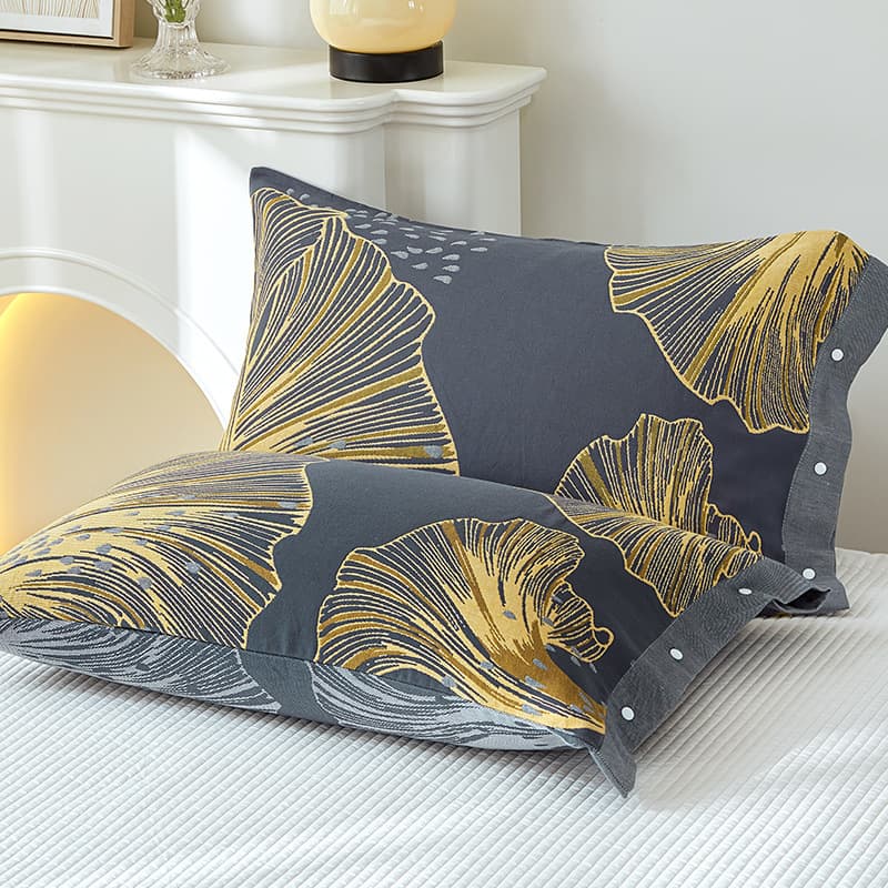 Wholesale Cotton Pillowcases Pair Set 2025 New Style Cotton Gauze Adult Home Use 48*74 Sweat-Absorbing Snap Button Pillow Covers