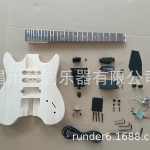 Rock Guitar 3250 Headless Electric Guitar with Double-Locking Tremolo Bridge