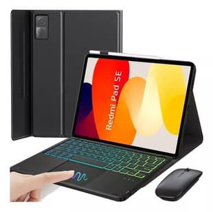 Compatible with Redmi Pad 2 Pro 12.1 Bluetooth Keyboard, Redmi Pad SE 9.7 Protective Case, Xiaomi 7 Mouse Set