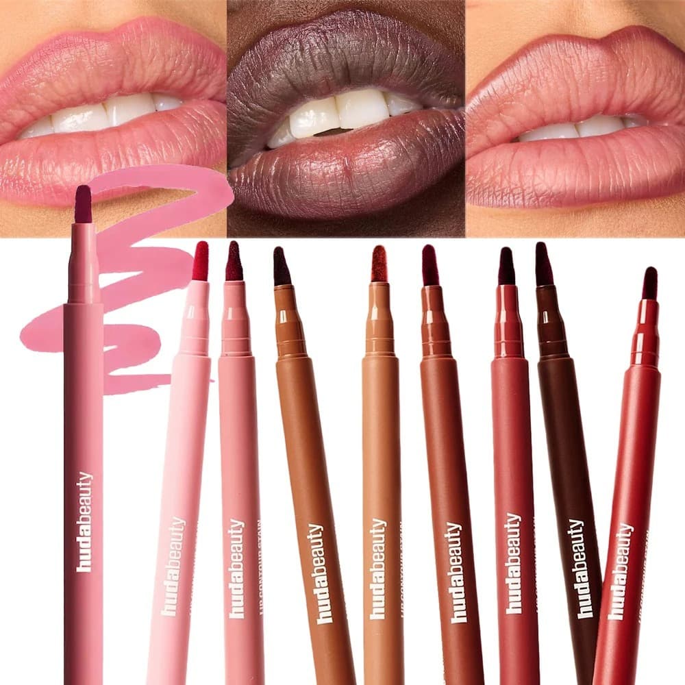 Cross-border Stock HUDA New Beauty Lip Liner Lip Shaping Lip Liner Stain Non-Stick Cup Non-Fading