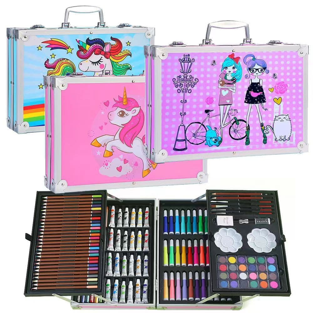 145 Watercolor Pen Set 208 Paintbrush Children's Day Drawing Stationery Gift Coloring Pen Set Wholesale