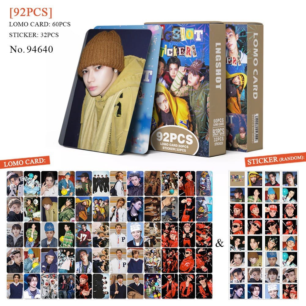 Cross-Border Exclusive Supply of 92 In-Stock Korean Lngshot Celebrity Collectible Photos, Kpop Merchandise Lomo Cards