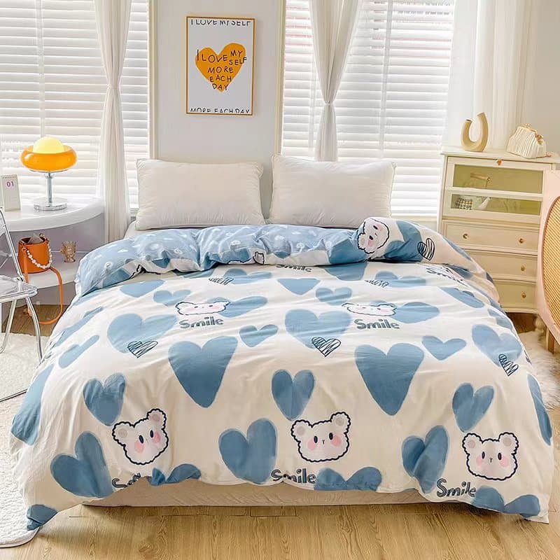 Single Piece Home Use Duvet Cover Pure Cotton Simple Double Twill 40 Count Full Quilt Student Dormitory Duvet Cover Wholesale