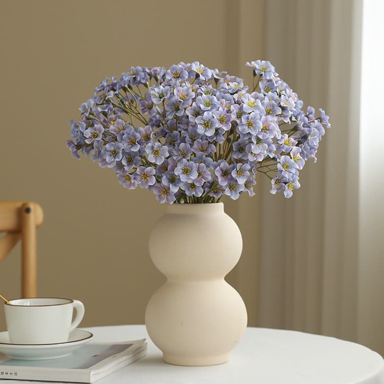 Rustic Small Paulownia Plum Blossom Artificial Flower Bouquet Fake Flowers for Kitchen Living Room Dining Table Factory Wholesale Direct Sales Artificial Flowers
