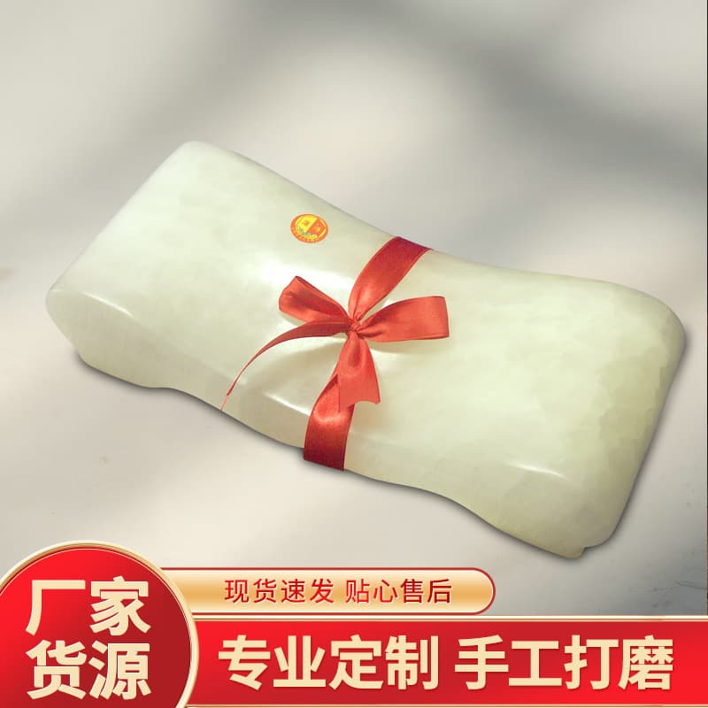 Factory wholesale natural plaster pillows, carved ornaments, craft gifts, hard plaster pillows, household ornaments.