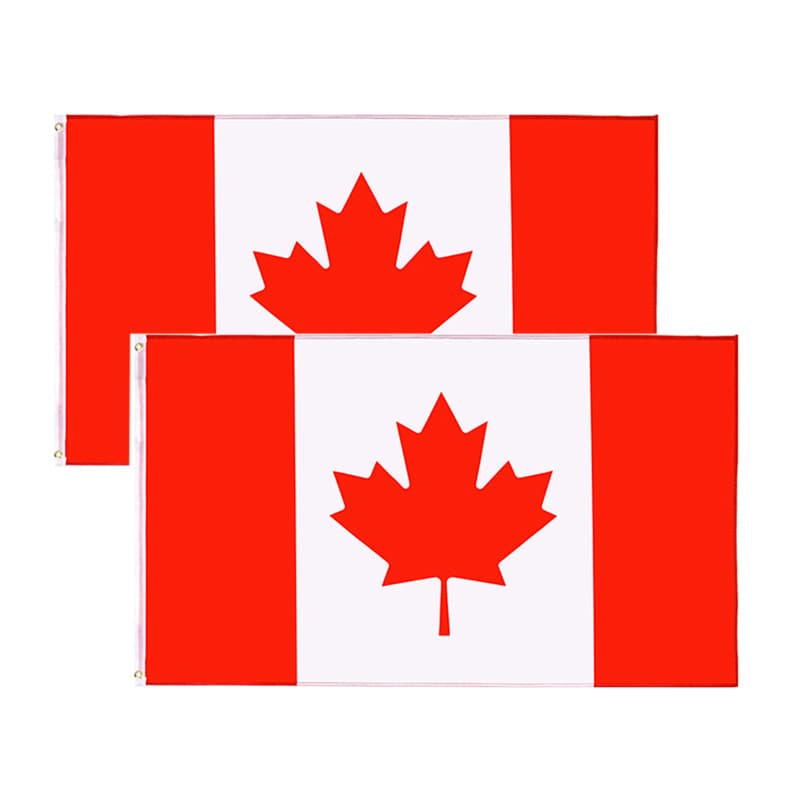 2026 World Cup Cross-border Canada Flag Maple Leaf Canadian Flag 90X150cm Waterproof Decorative Flag