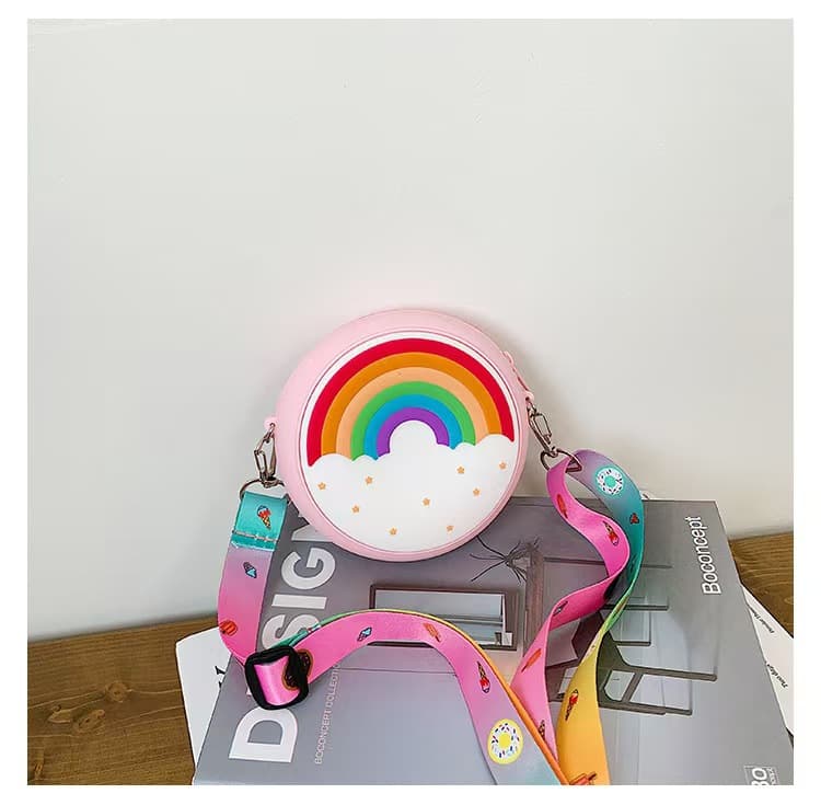 Donut Kids Fashion Mini Bag Little Girl Crossbody Silicone Bag Girls Shoulder Bag Baby Accessory Bag