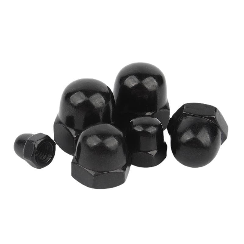 304 Stainless Steel Cap Nut Decorative Screw Cap Round Ball Head Black Cap Nut M3-M20