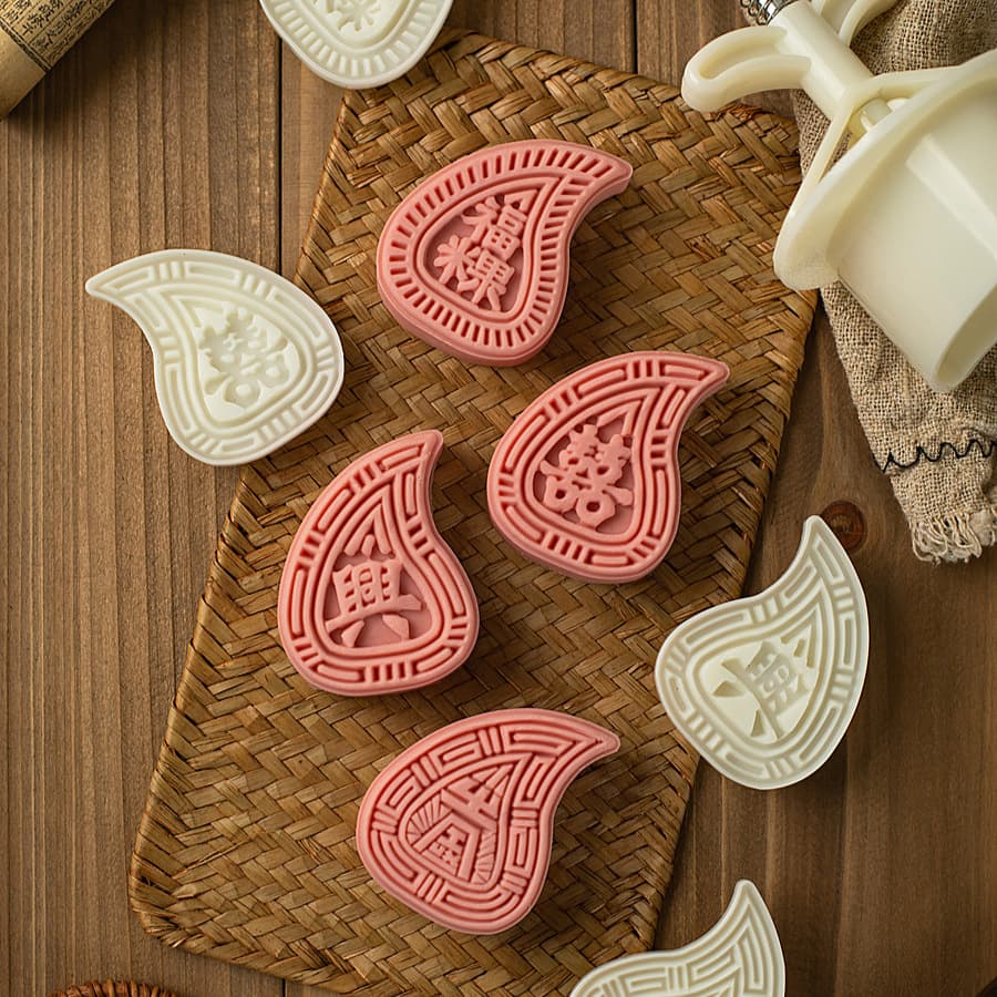 50g/75g Chaoshan Red Peach Rice Cake Mold, Hand-pressed Mooncake Mold, Rice Cake Imprint