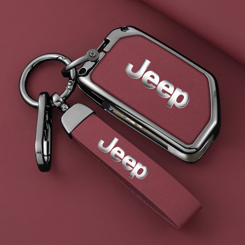 Key Case for Jeep 18 JL Wrangler JEEP Premium Grand Cherokee Car Key Protection Keychain Cover