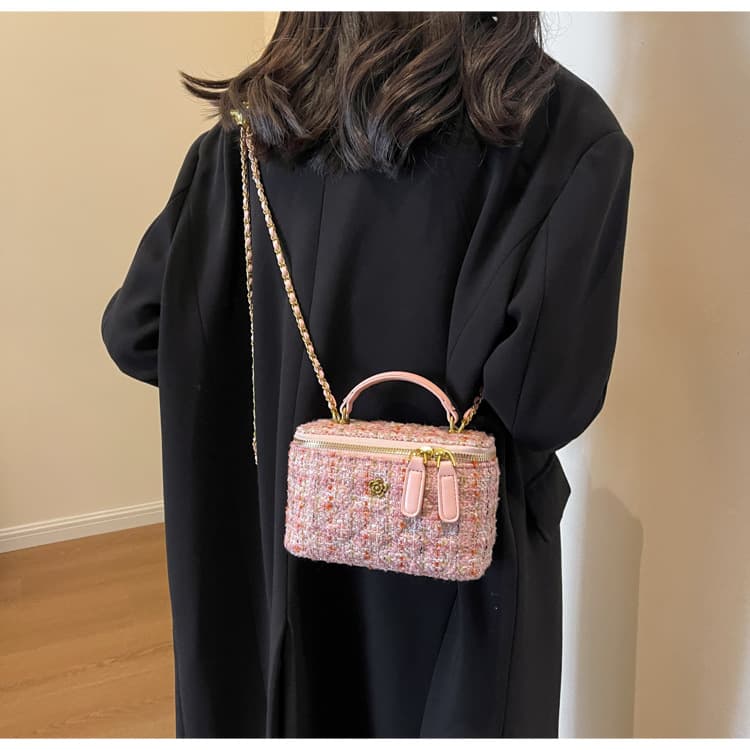 2026 New Stylish Chanel-style Korean Fashion Bag for Women, Trendy and Versatile Classic Luxury Shoulder Crossbody Box Bag