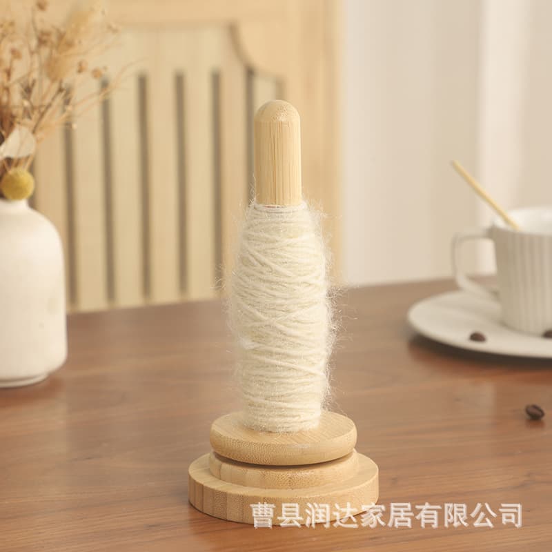 Wooden Yarn Holder Crochet Accessories Crochet Yarn Holder Yarn Storage Yarn Ball Rack Solid Wood Base
