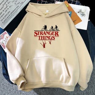 2026 Cross-border Attack On Titan Stranger Things Printed Pullover Hoodie Fashion Trend Jacket Sweatshirt
