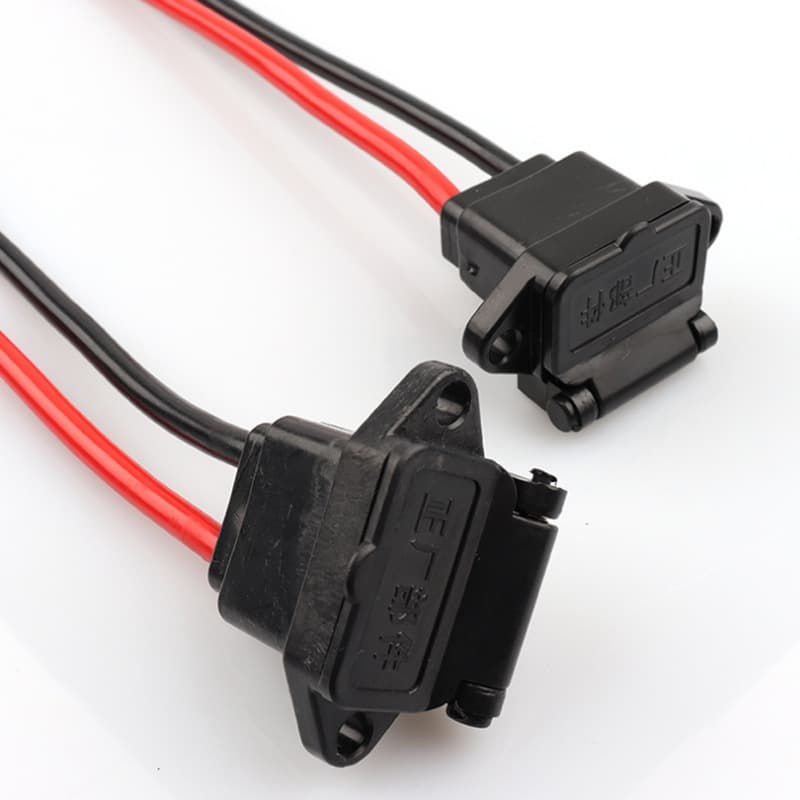 Electric vehicle plug, pin socket, male-female connector, charging head, tricycle power cable, battery T-connector