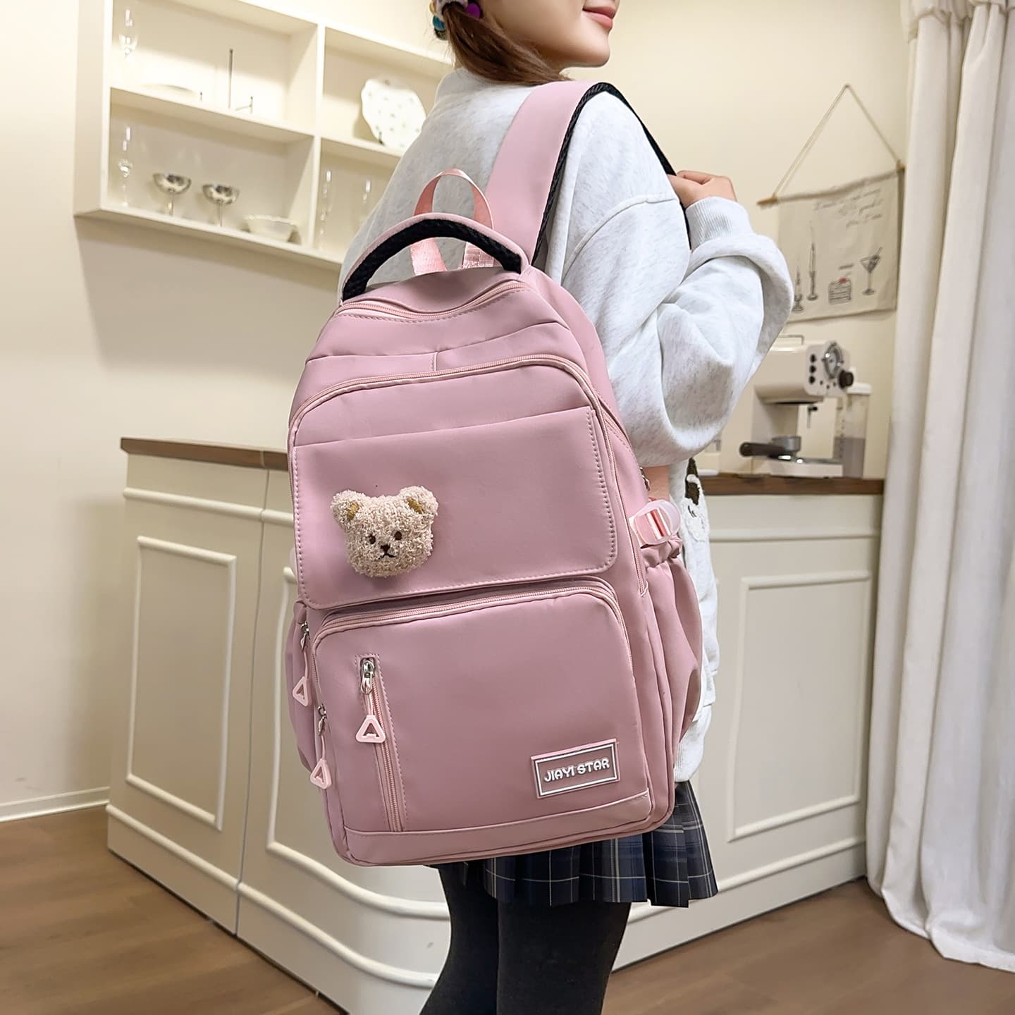 Cross-border Large Capacity Backpack for Women Minimalist Lightweight Premium Backpack Middle School High School Students Casual Travel School Bag