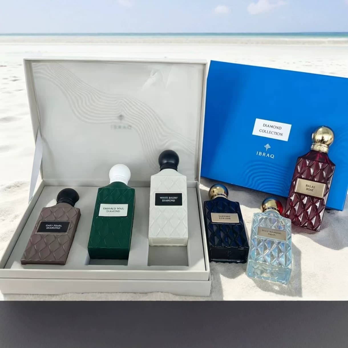 Nude Coral Diamond 3-Piece Perfume Set, Middle Eastern Arabian UAE Dubai Long-Lasting Fragrance