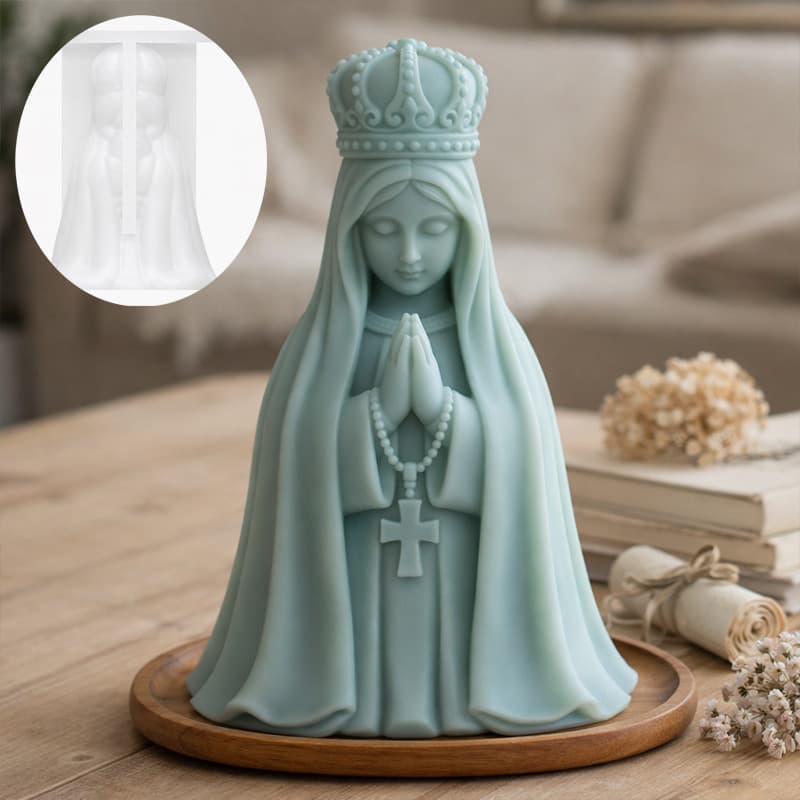 Cross-border Praying Girl Aromatherapy Ornament Silicone Mold DIY Girl Angel Candle Decoration Mould Wholesale