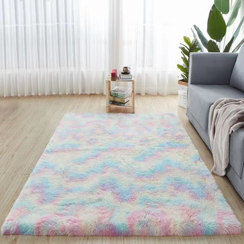 Nordic Simple Living Room Carpet, Sofa Coffee Table Mat, Bedside Rug, Cute Full Coverage Tatami Plush Foot Mat