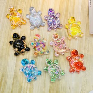 Cartoon Liquid Sand Turtle TikTok Blind Box Pairing Giant Cute Milk Bean 10-Color Turtle Macaron Figurine