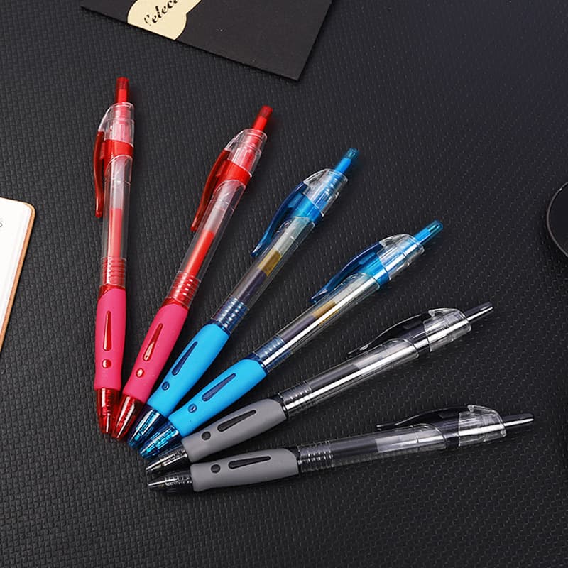 New 1008 Press Gel Pen Carbon Signature Pen Wholesale Student Office Stationery Black Blue Red Ink Pen Wholesale