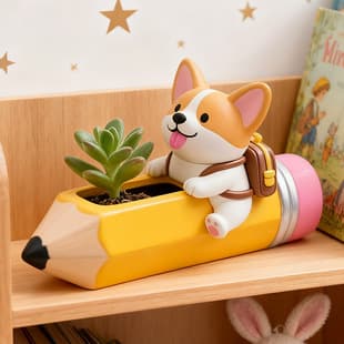 Yindian Pencil Dog Aromatherapy Cement Plaster Cup Mold DIY Resin Storage Cup Flower Pot Ornament Silicone Mold