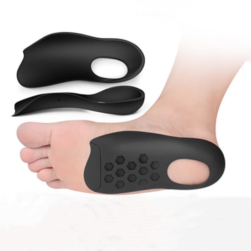 Arch support insoles for correcting flat feet, X-shaped legs, and pronation/pronation.