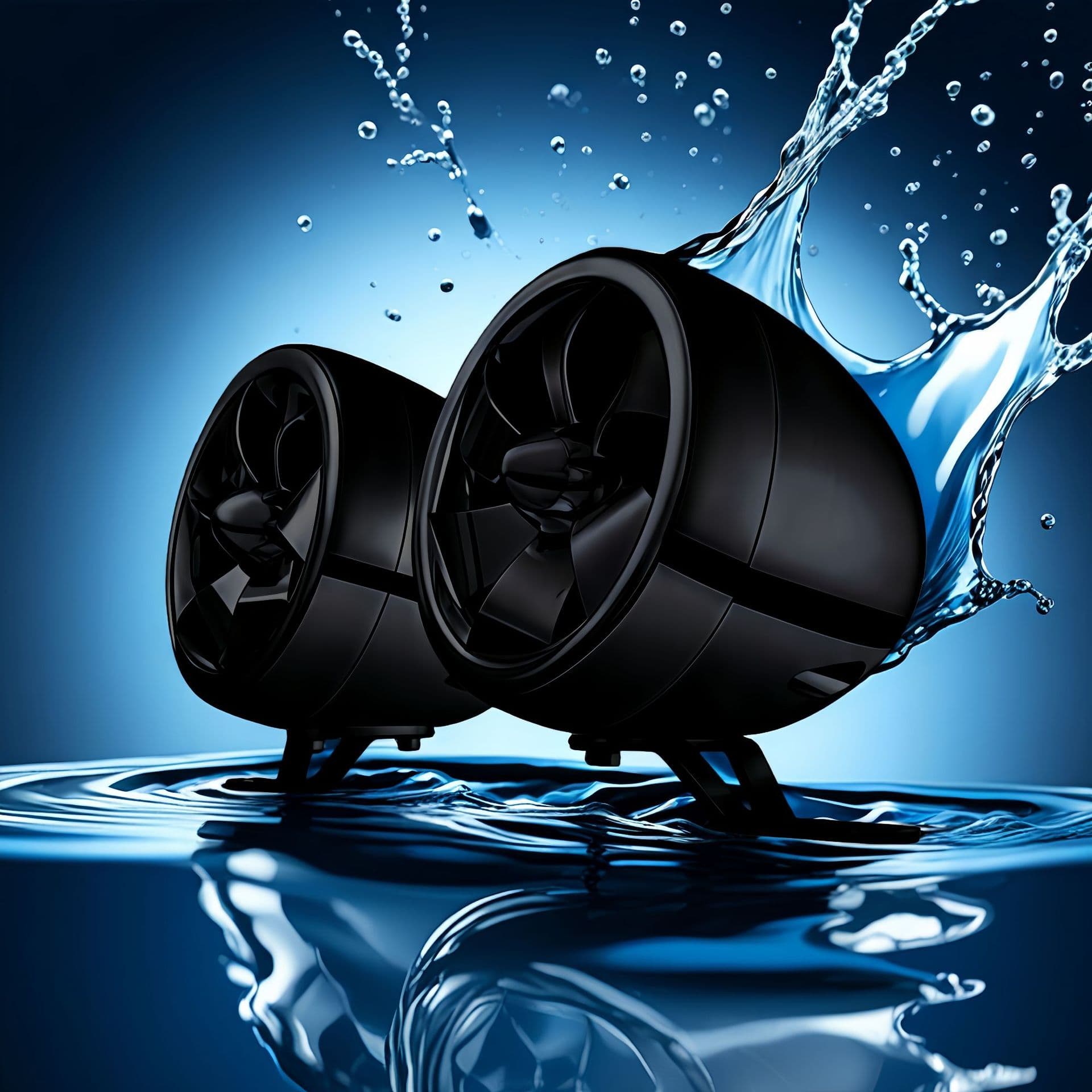 Premium Harley 4-inch High-Quality Motorcycle Speaker Pair SHARK Dedicated 68DBB