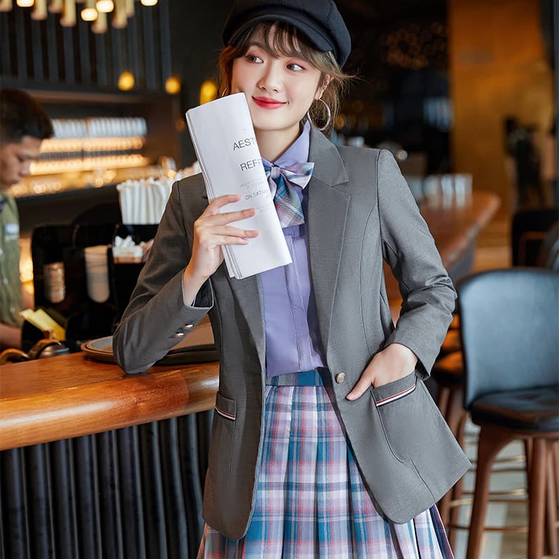 School Uniform Suit College Style Korean Class Uniform Graduation Photo High School Student Female JK Uniform Pleated Skirt Performance Suit