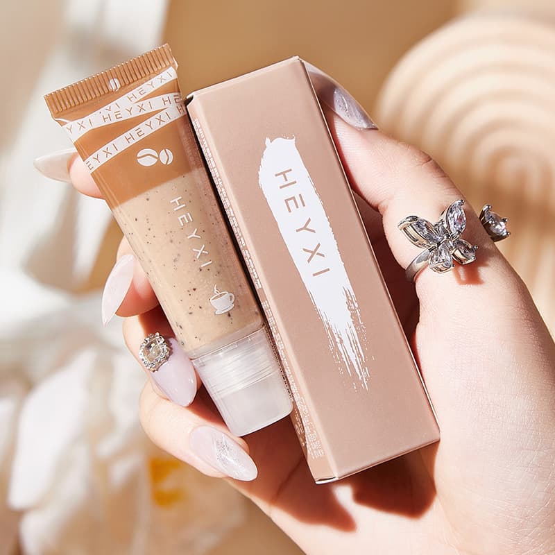HEYXI Korean Yuanxi Coffee Lip Scrub Lip Lines Moisturizing Anti-Chapping Care Lipstick 15g Coffee Exfoliation