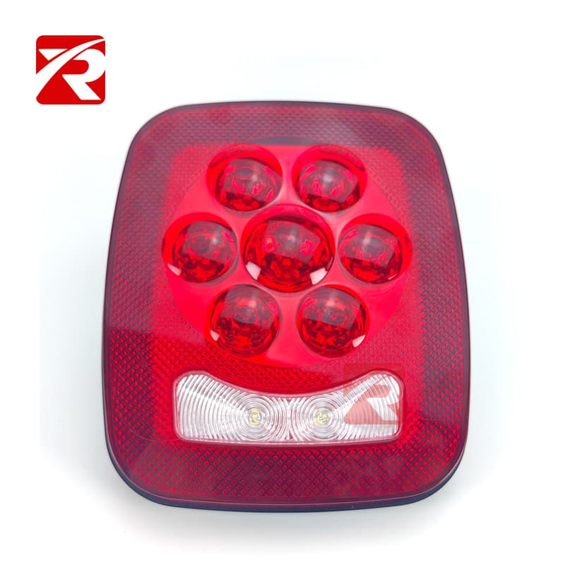 New Dual-Color LED Truck Tail Light, 12/24V Multi-Function Trailer Signal Light, Truck Tail Light