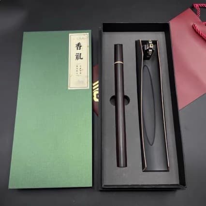 Fortune Wheel Incense Gift Box, Rosewood/Ebony Single Stick Agarwood Incense, Home Use Incense Tube, Lying Incense Box Set, Incense Gift Box Package