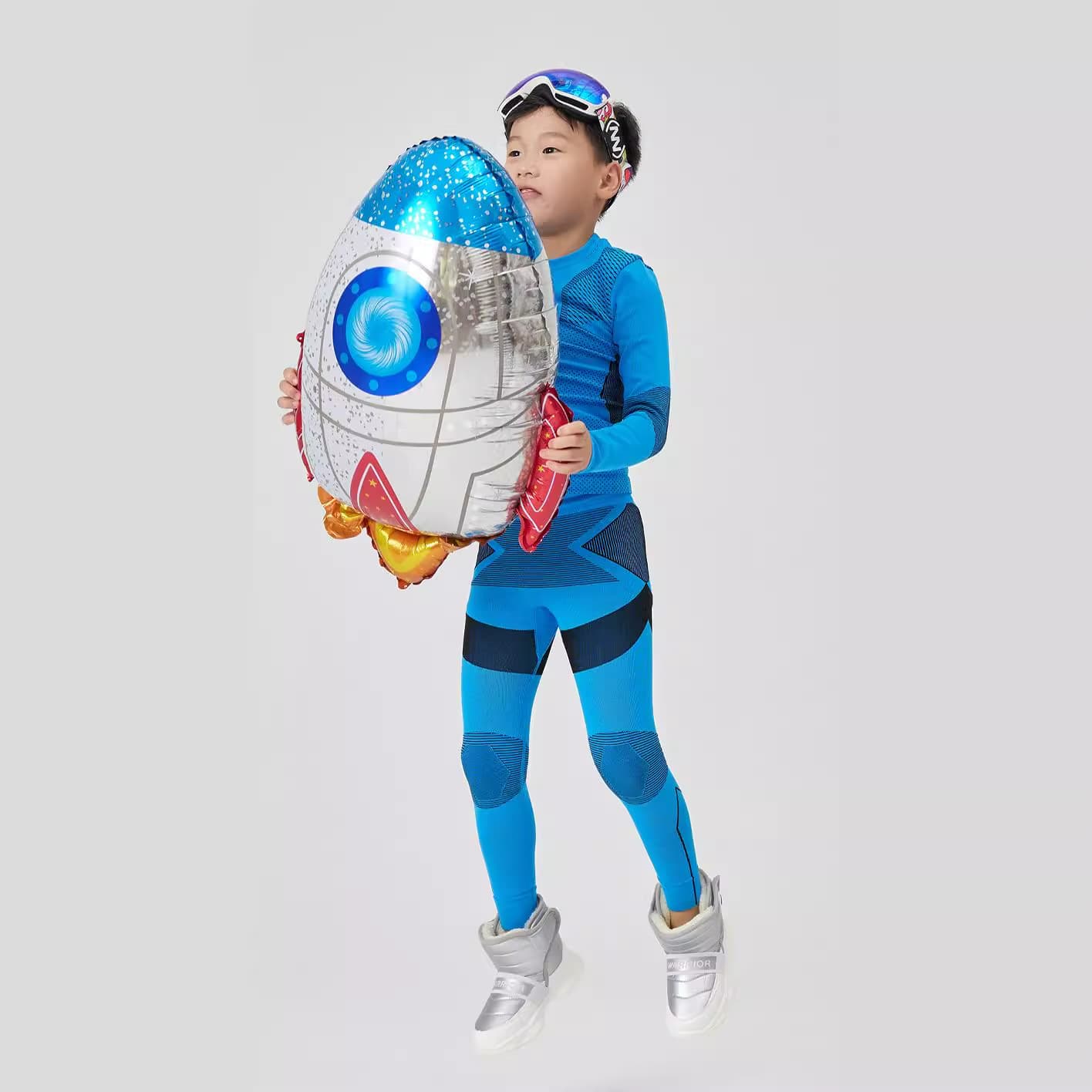 2025 Boys and Girls Fitness Clothing Sports Running Suit Autumn Winter Training Ski Base Layer Warm Set