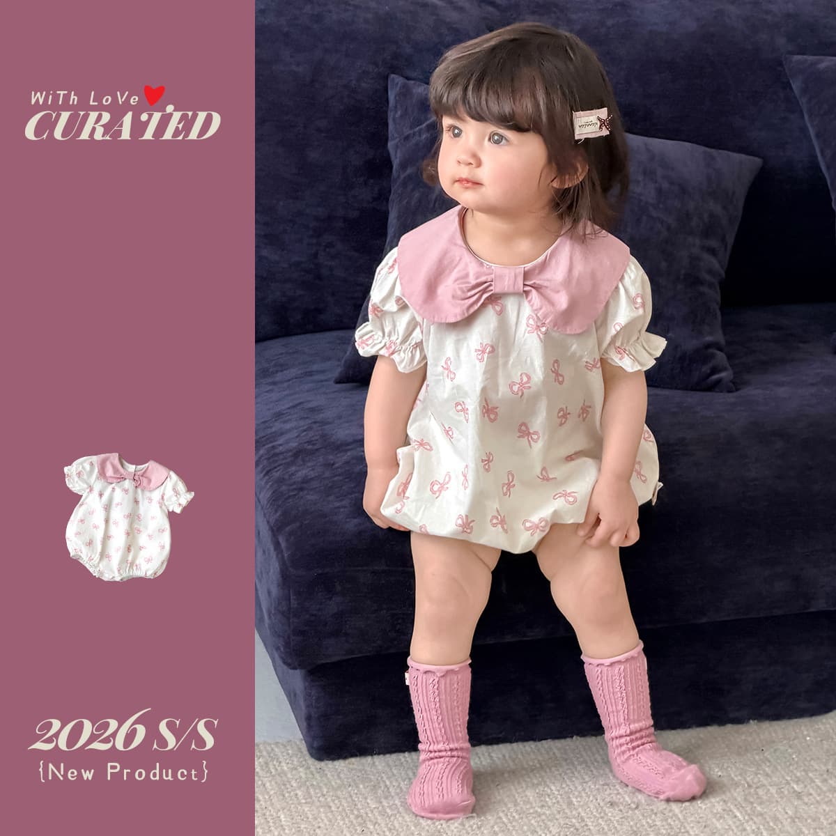 Baby's birthday party clothing, skin-friendly and comfortable onesies, baby outing clothes, baby clothes, children's full moon summer clothes
