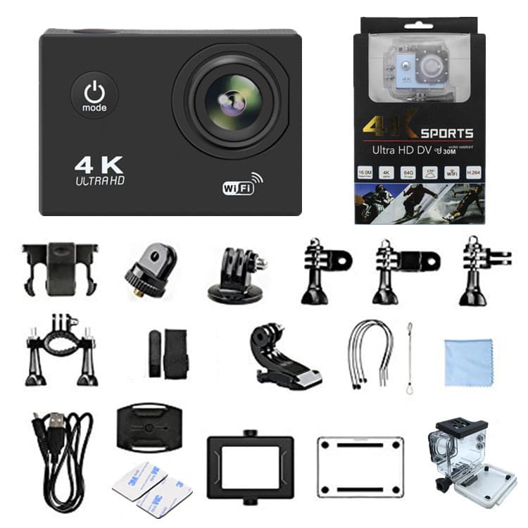 Cross-border 4K Outdoor Sports Diving Camera F60R Cycling Camera 2.4G Remote Control WiFi Action Camera