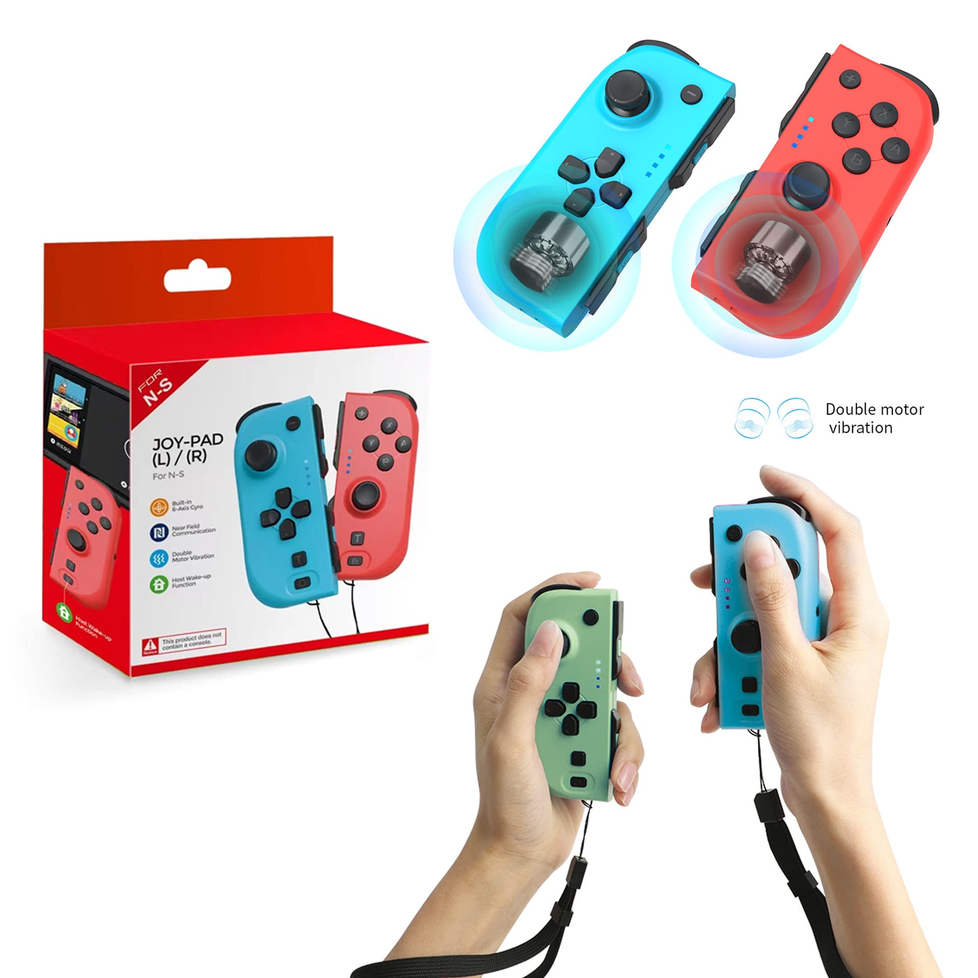 Switch Left and Right Controller NS Wireless Bluetooth Mini Controller with NFC Function Compatible with Sports Game Controller