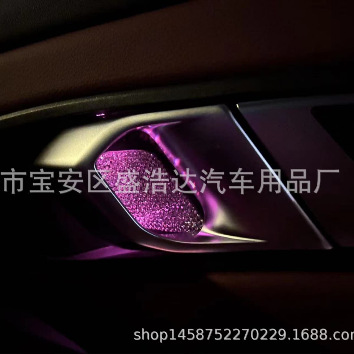 For BMW 3 Series X1 X5 X6 X7 Interior Door Handle Bowl Modification Interior Protection Rhinestone Trim i3 Ambient Light Upgrade
