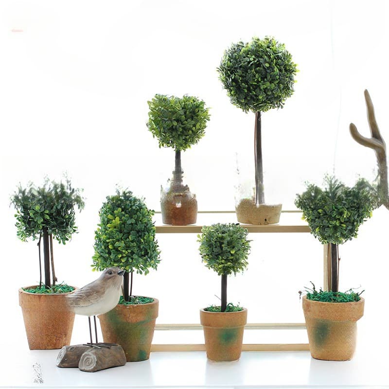 American Country Pastoral Style Small Potted Plants Home Decoration Shop Desktop Green Plants Shop Decoration Ornaments