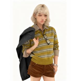 High-Quality Autumn/Winter Top, Nanyou High-End Women's Knitwear, Relaxed Style, Premium Wool Collar Knit Sweater