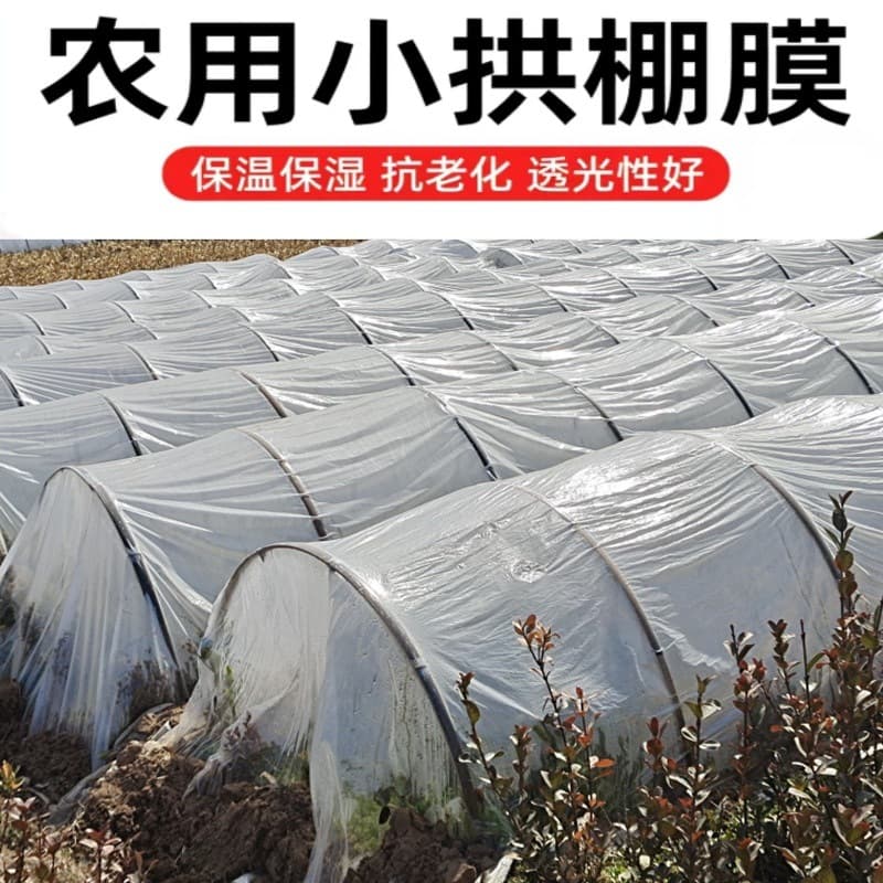 Small Arch Shed Film Transparent Plastic Film Plastic Sheet Greenhouse Film Secondary Film Agricultural Use Seedling Cold Protection Insulation Vegetable Dustproof