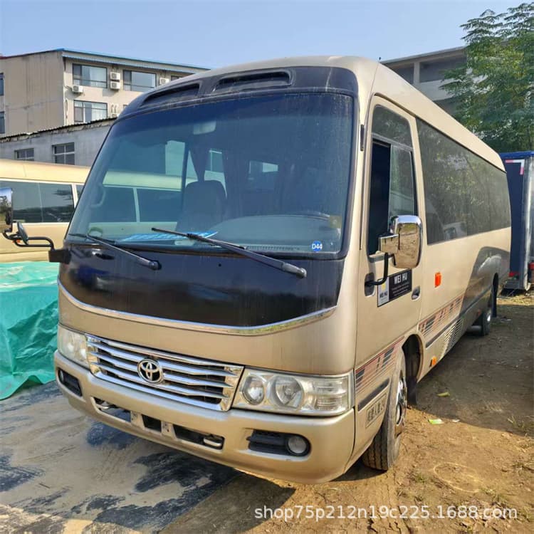Export Used Coaster 14-23 Seater Minibus Luxury Coach with Wooden Floor, Excellent Condition