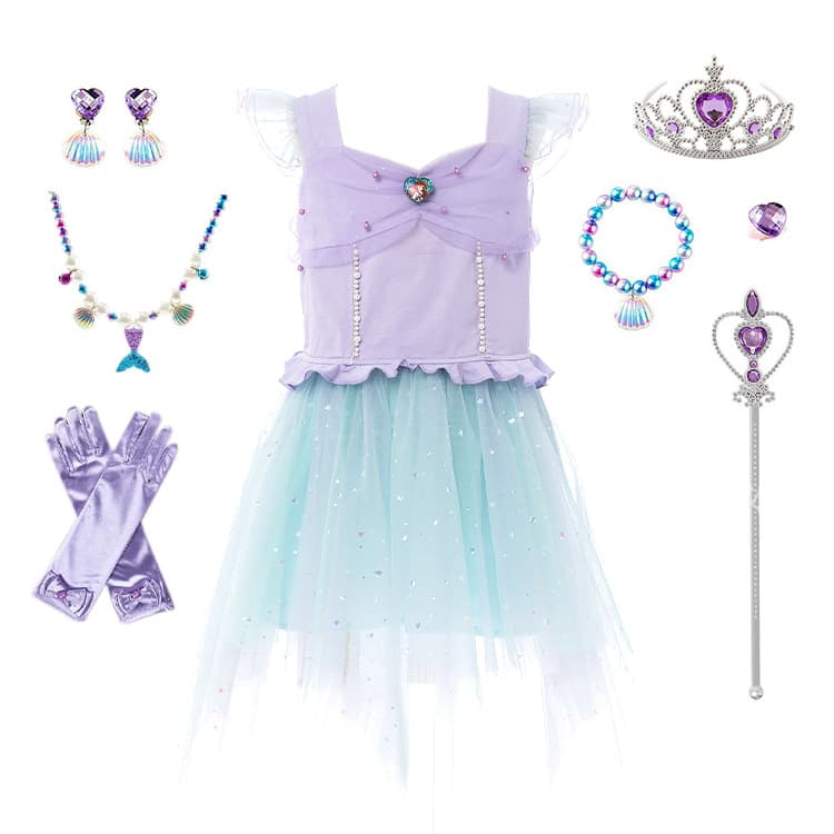 Tutu Girl Skirt Dress Summer Mermaid Princess Tutu Skirt Kindergarten Performance Dance Skirt