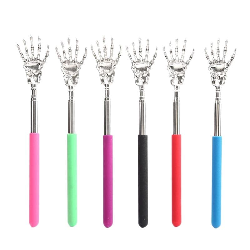 Source Factory Ghost Hand Stainless Steel Retractable Back Scratcher - Self-Service Itch Reliever - Back Scratcher - Itch Scratcher