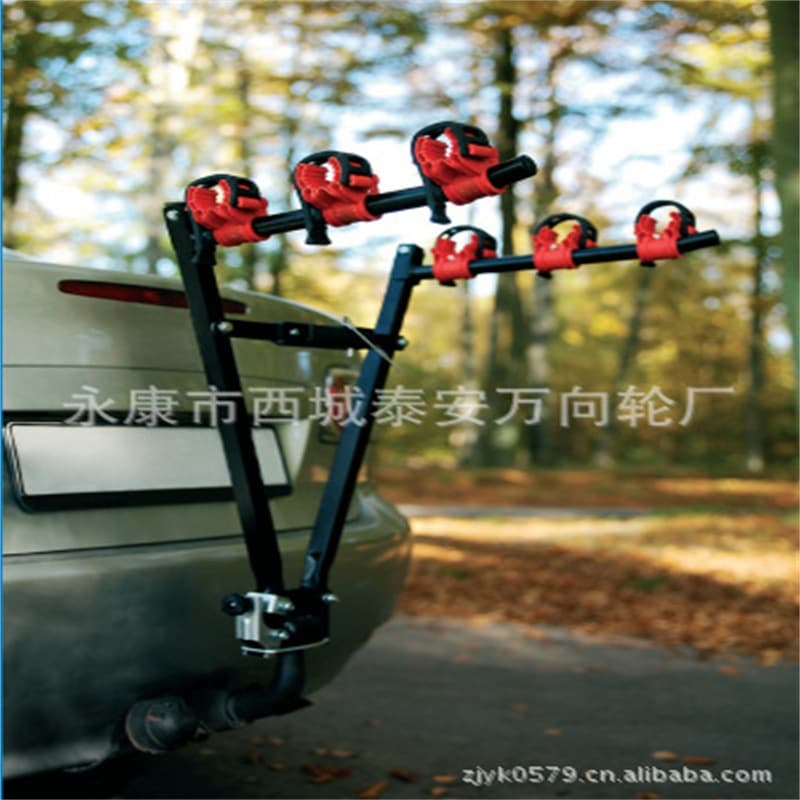 Fashionable Car Bicycle Rack Tailgate Hanging Rack Single Bike Hang 3 Vehicles Trendy Automobile Accessories