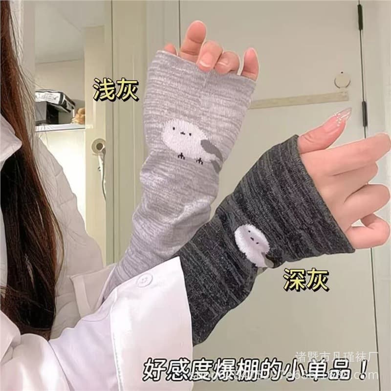 Comfortable and cute bird wristbands, elbow air-conditioned room protection joint sleeves, wrist protection, home daily protective sleeves