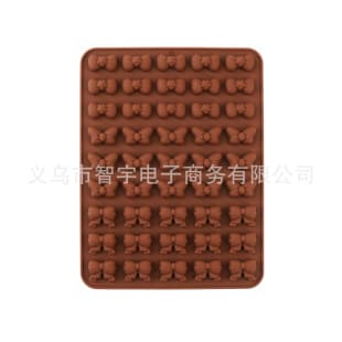 Stock 45-Hole Bowknot Shape Resin Mold Chocolate Mold Baking Silicone Mold Soft Candy Cake Mold