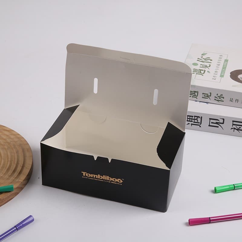 Color box white card box silver bull card double insert box hook box buckle bottom box printing color pit box envelope paper box